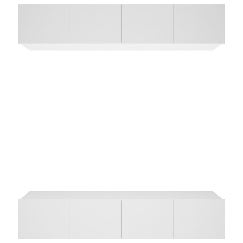 vidaXL TV Cabinets 4 pcs White 80x30x30 cm Engineered Wood