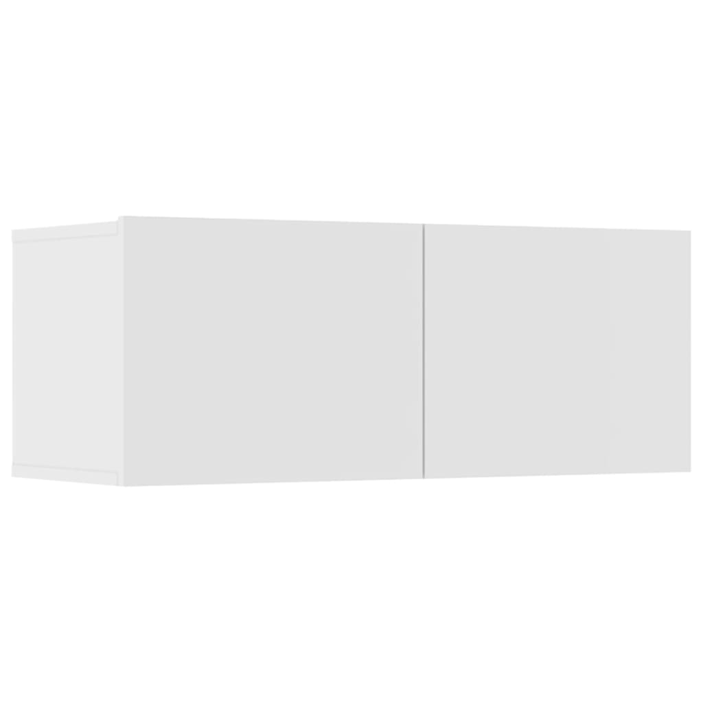 vidaXL TV Cabinets 4 pcs White 80x30x30 cm Engineered Wood