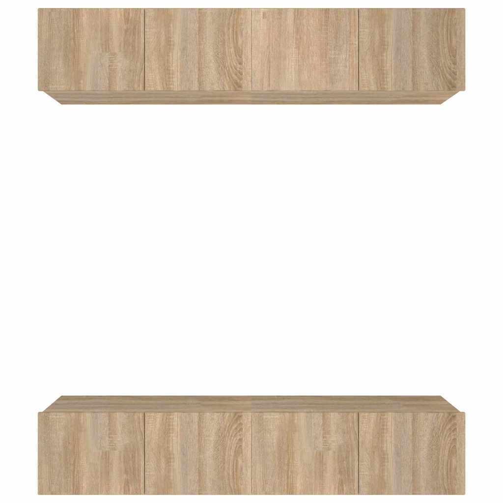4 Piece TV Cabinet Set Sonoma Oak 80x30x30 cm Engineered Wood