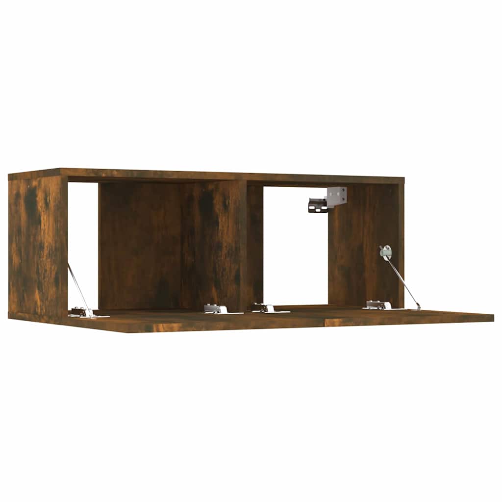 4 Piece TV Cabinet Set Smoked Oak 80x30x30 cm Engineered Wood