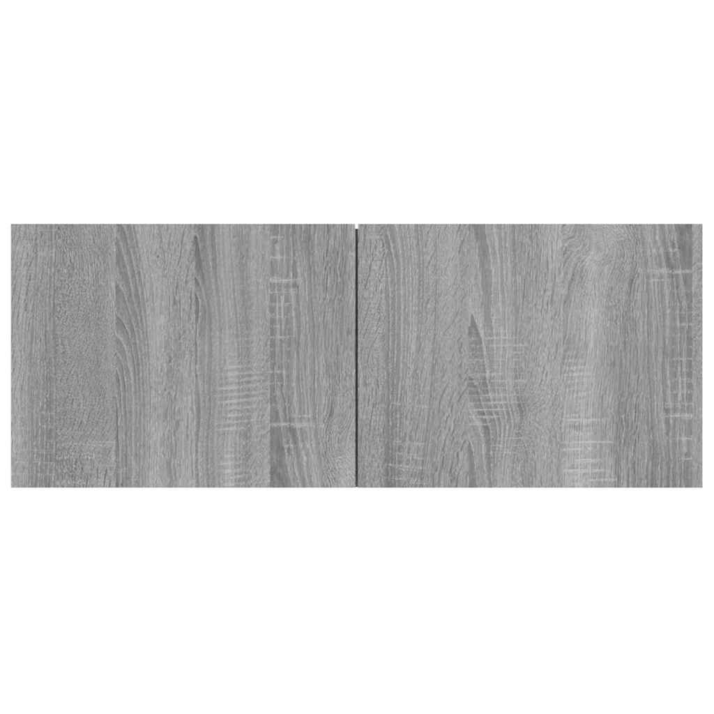 4 Piece TV Cabinet Set Grey Sonoma 80x30x30 cm Engineered Wood