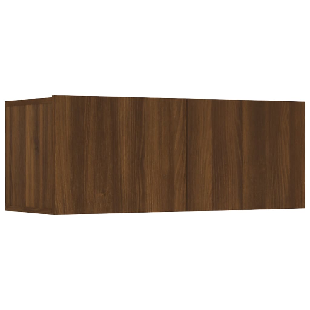 vidaXL TV Cabinets 4 pcs Brown Oak 80x30x30 cm Engineered Wood