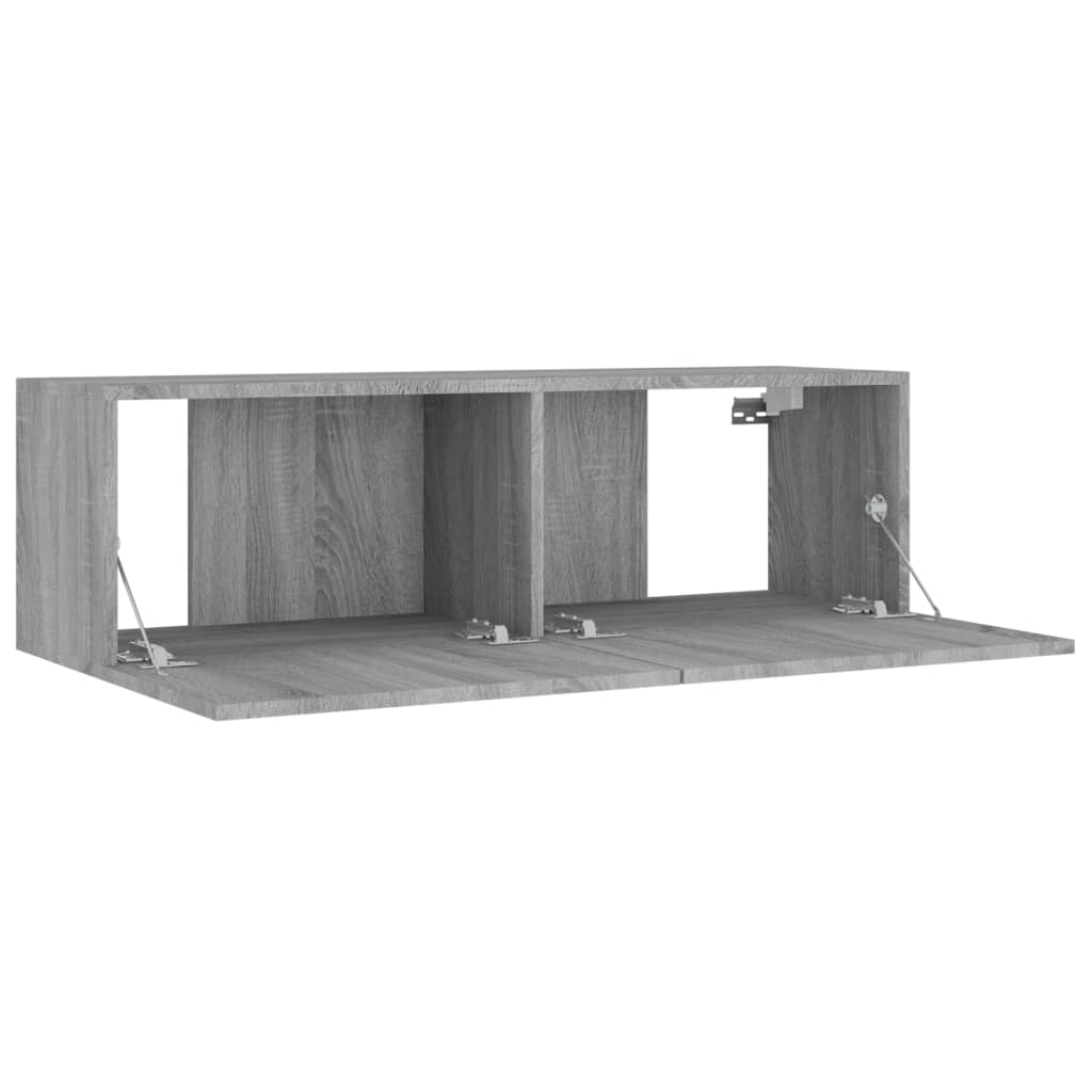 vidaXL 4 Piece TV Cabinet Set Grey Sonoma Engineered Wood