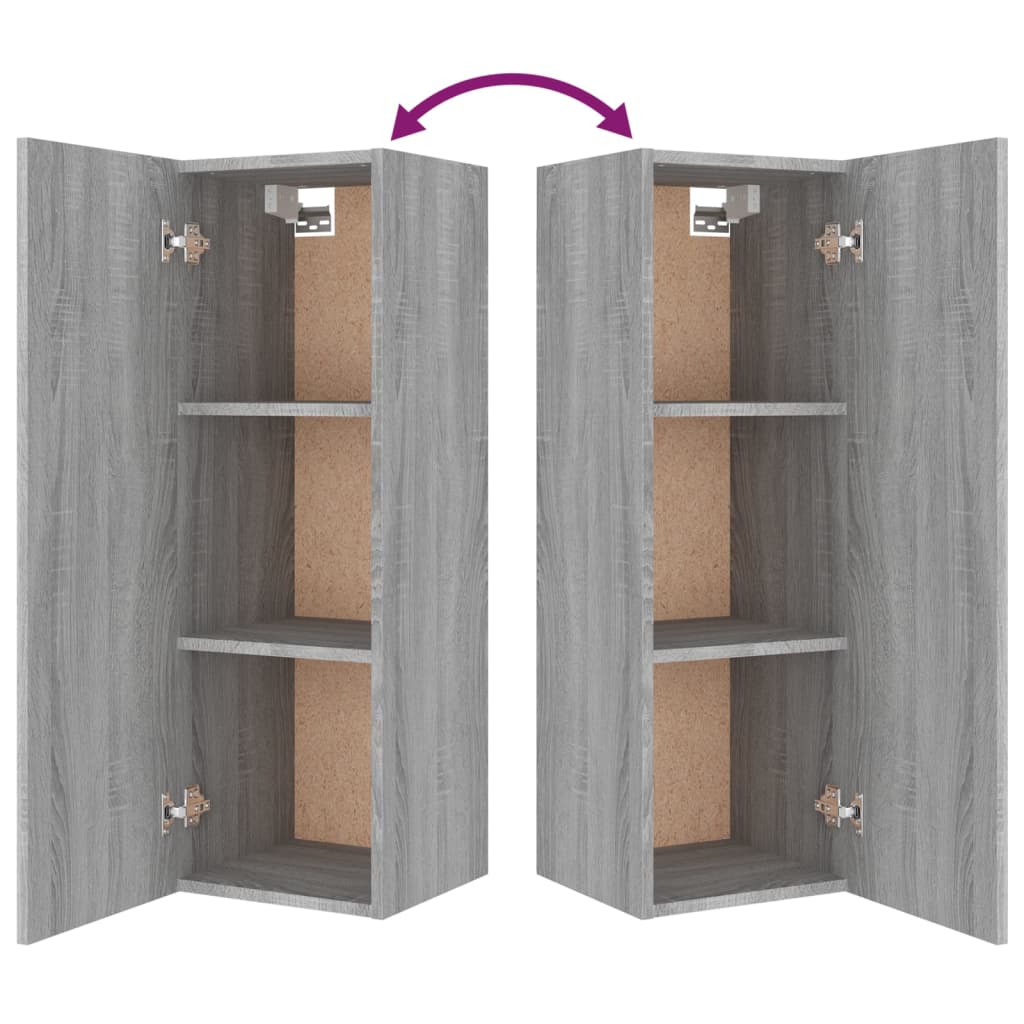 8 Piece TV Cabinet Set Grey Sonoma Engineered Wood