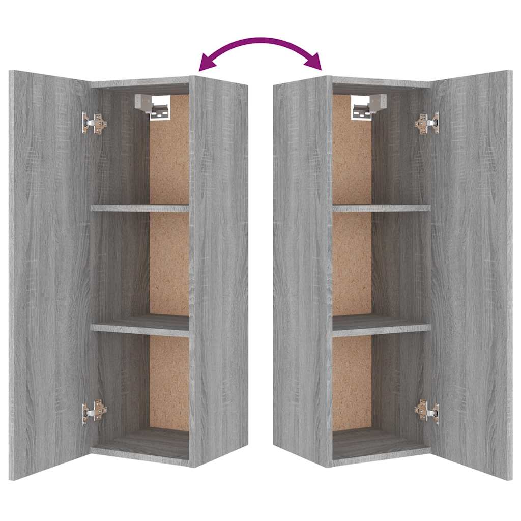 8 Piece TV Cabinet Set Grey Sonoma Engineered Wood