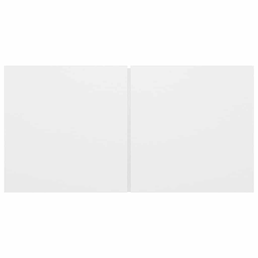 4 Piece TV Cabinet Set White Engineered Wood