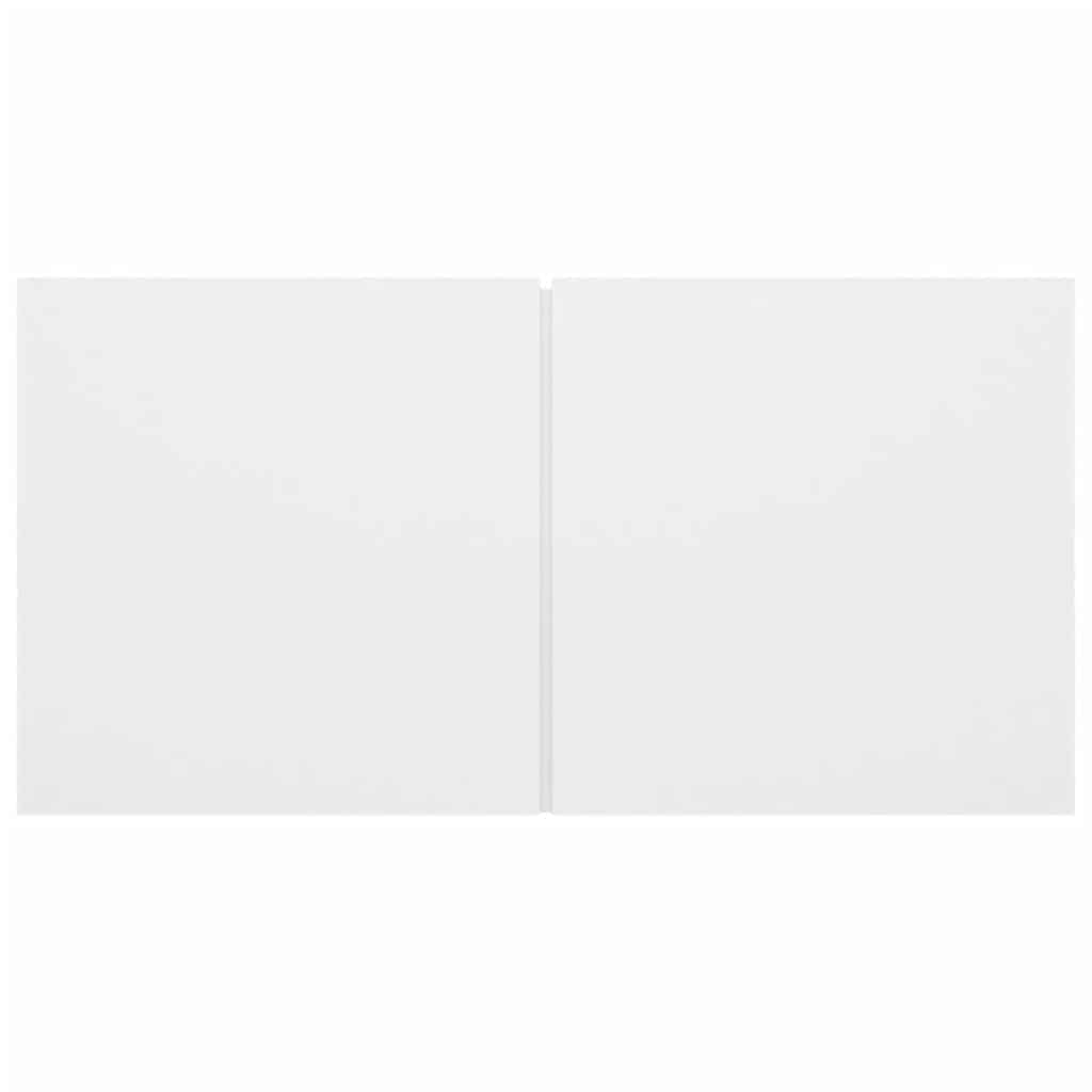 5 Piece TV Cabinet Set White Engineered Wood