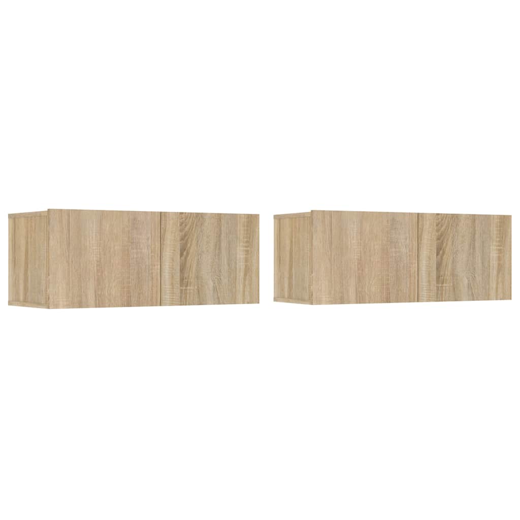 5 Piece TV Cabinet Set Sonoma Oak Engineered Wood