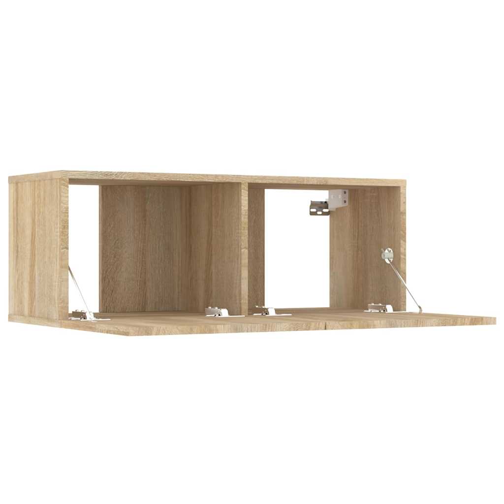 5 Piece TV Cabinet Set Sonoma Oak Engineered Wood