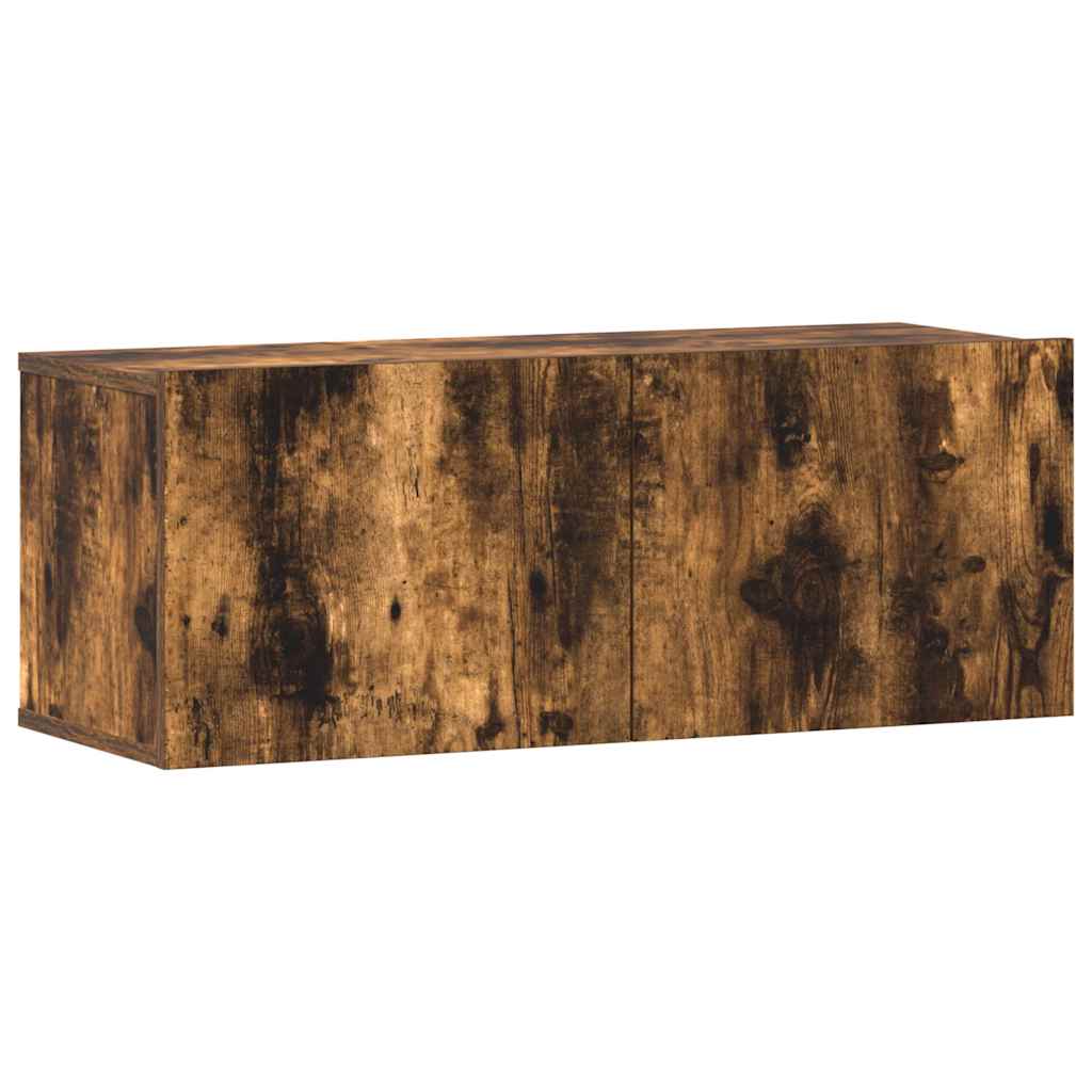 3 Piece TV Cabinet Set Smoked Oak Engineered Wood