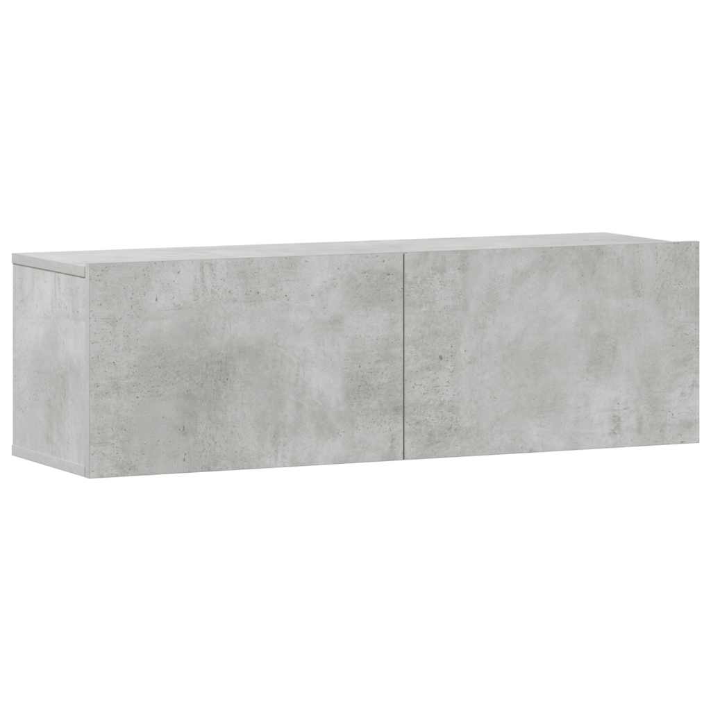 3 Piece TV Cabinet Set Concrete Grey Engineered Wood