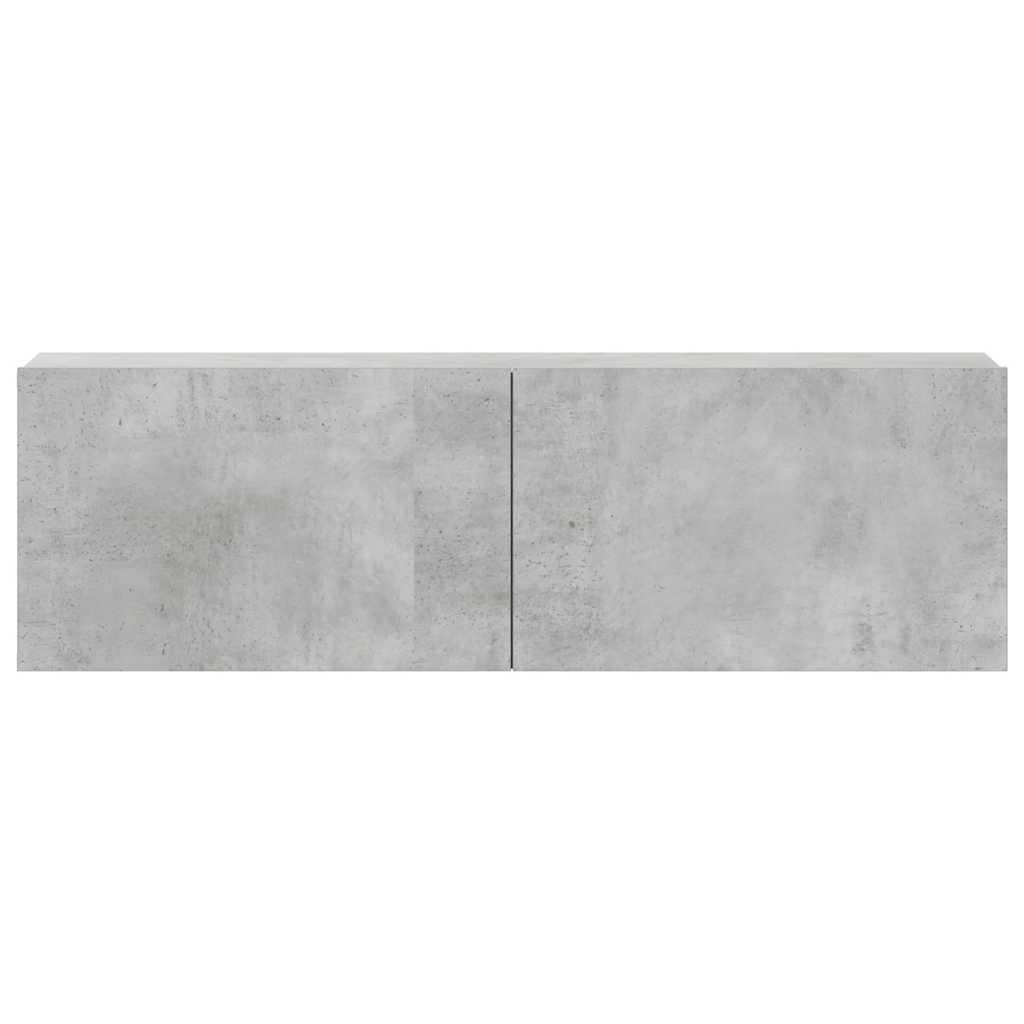 3 Piece TV Cabinet Set Concrete Grey Engineered Wood