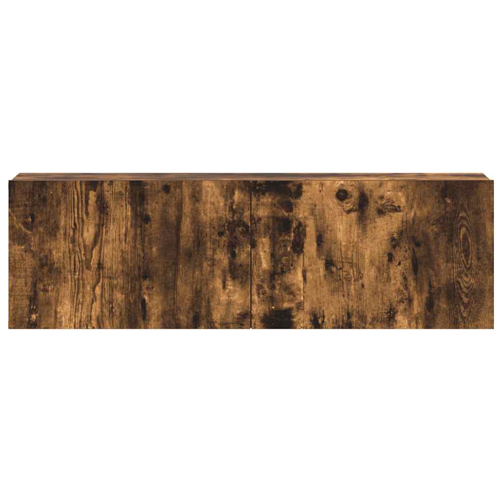 3 Piece TV Cabinet Set Smoked Oak Engineered Wood