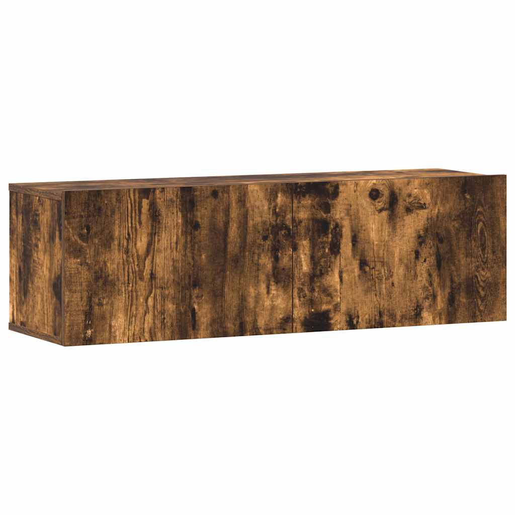 3 Piece TV Cabinet Set Smoked Oak Engineered Wood