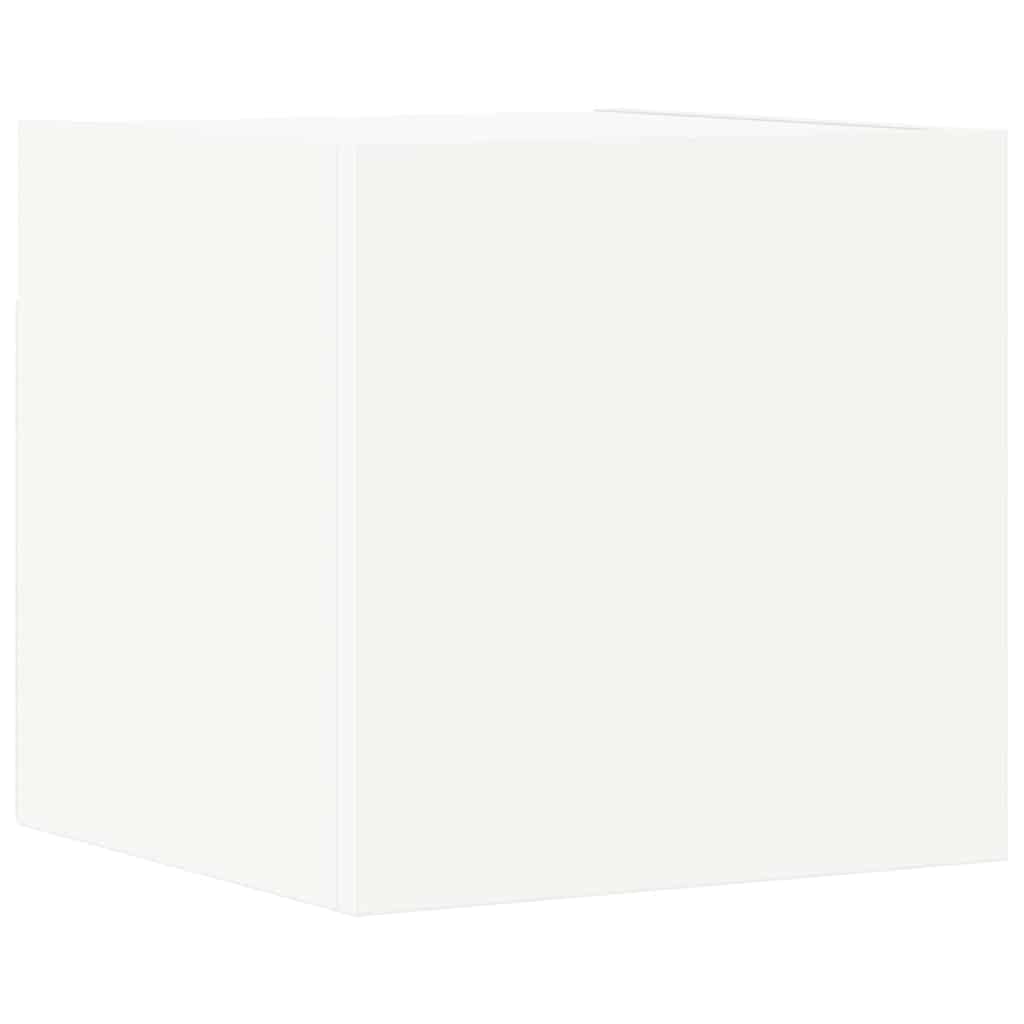 7 Piece TV Cabinet Set White Engineered Wood