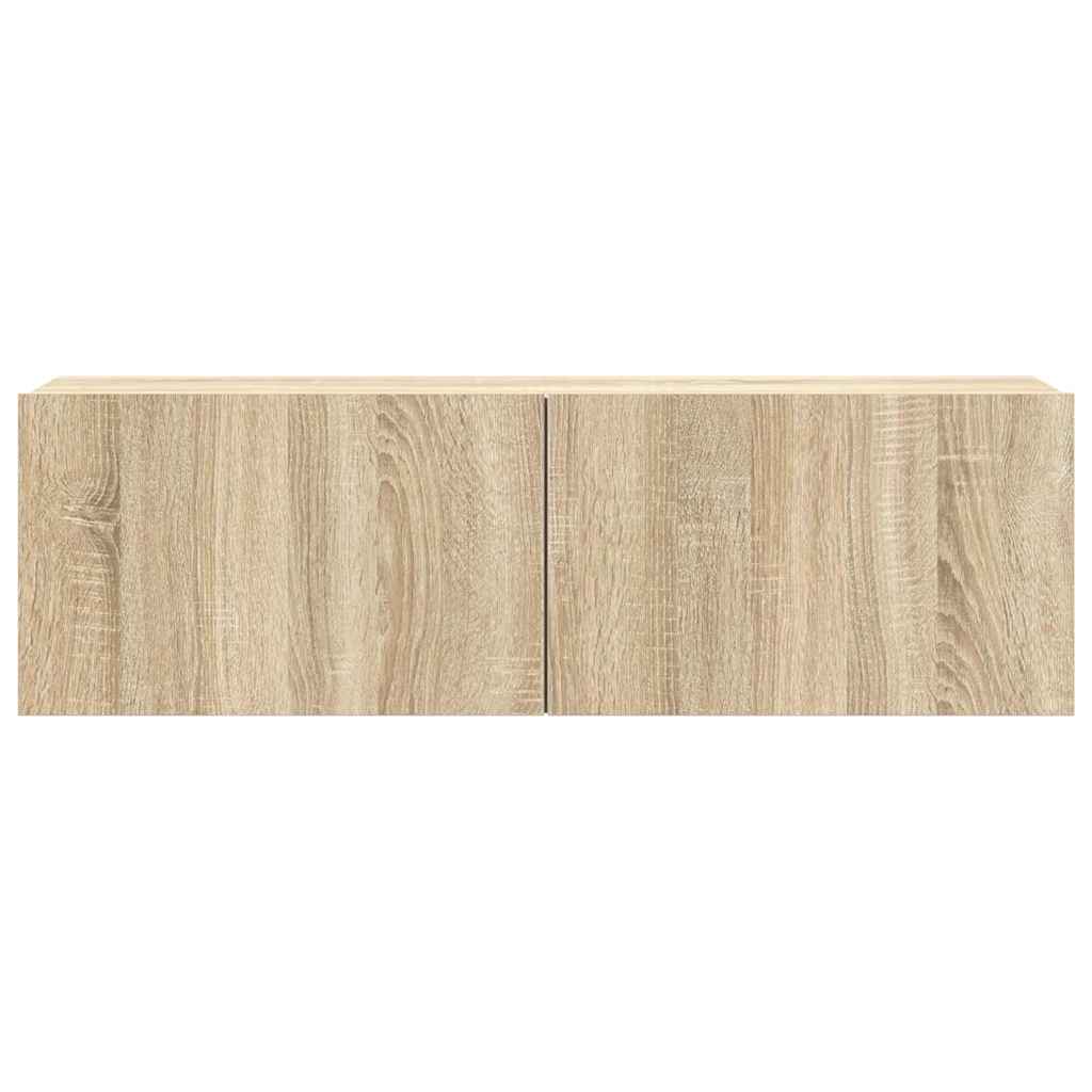 7 Piece TV Cabinet Set Sonoma Oak Engineered Wood