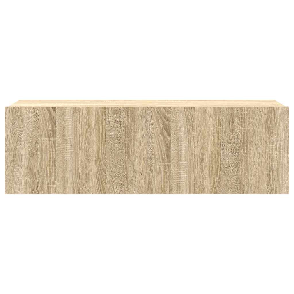 7 Piece TV Cabinet Set Sonoma Oak Engineered Wood
