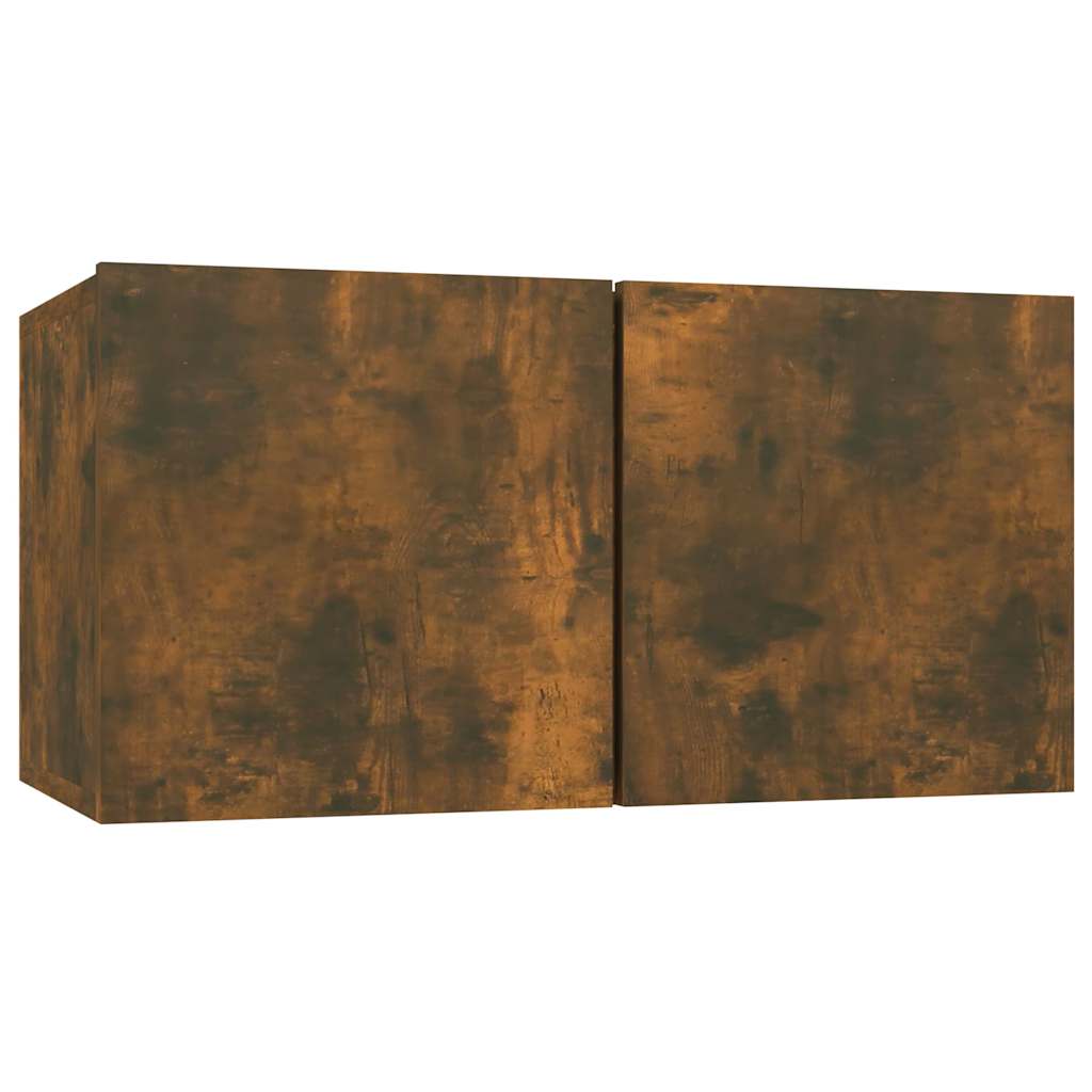 6 Piece TV Cabinet Set Smoked Oak Engineered Wood