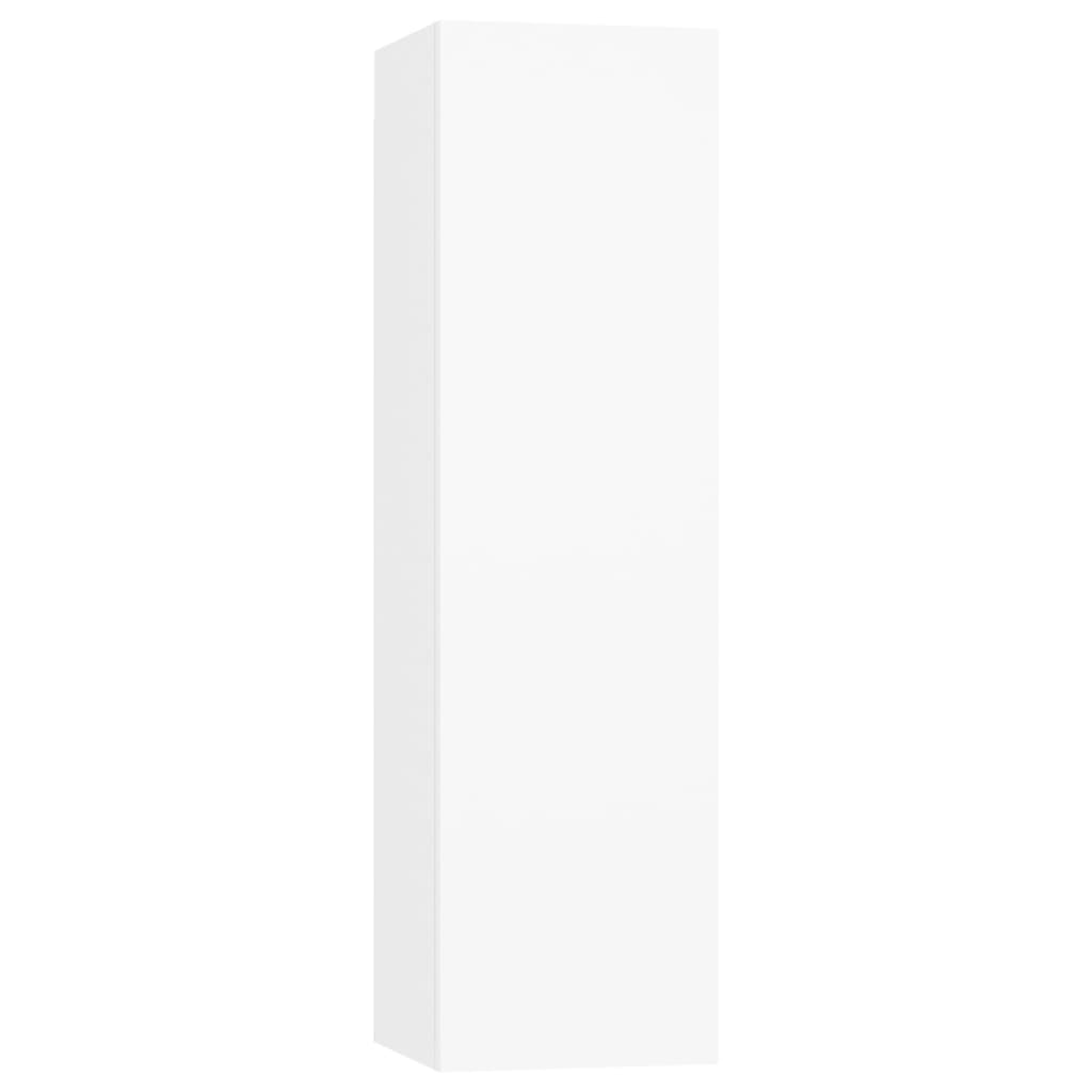 Tv Cabinet Set | Set of 7 | White | Engineered Wood | Medium to Large
