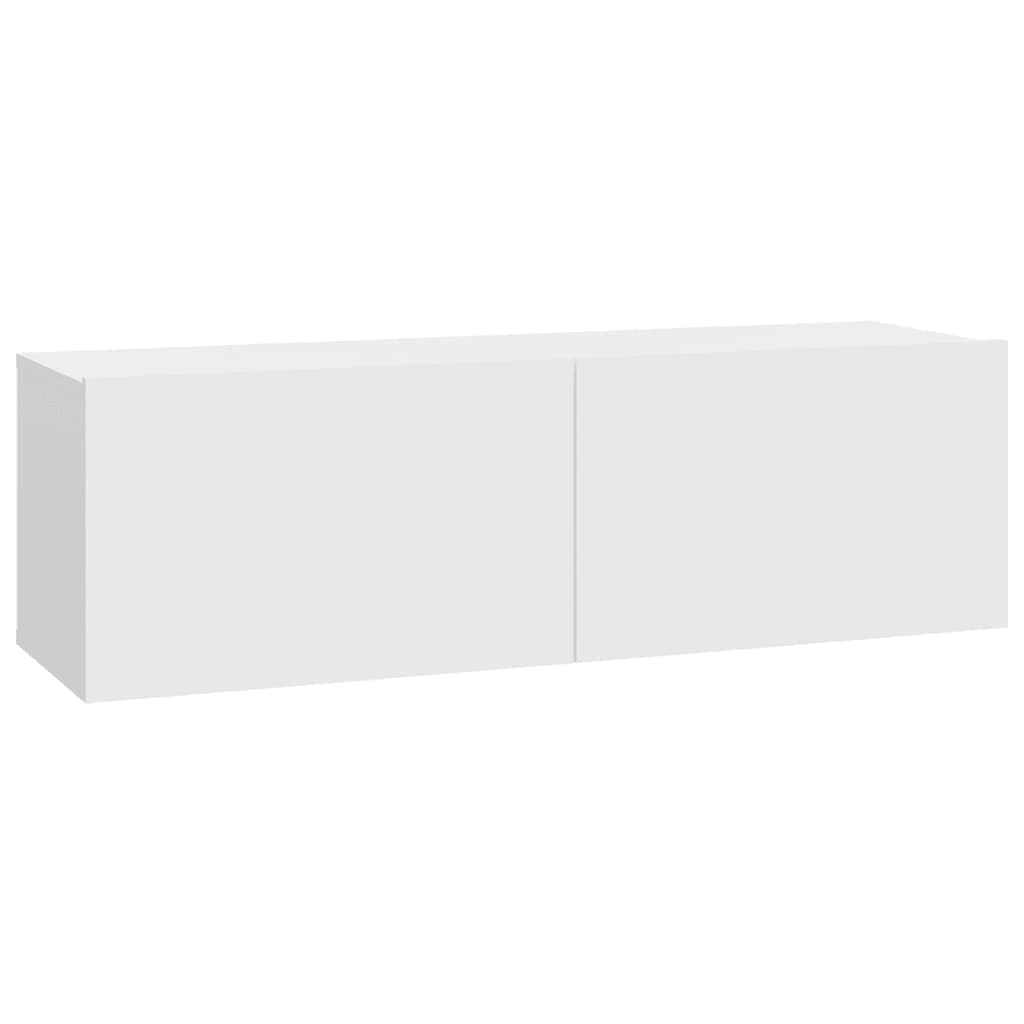 Tv Cabinet Set | Set of 7 | White | Engineered Wood | Medium to Large