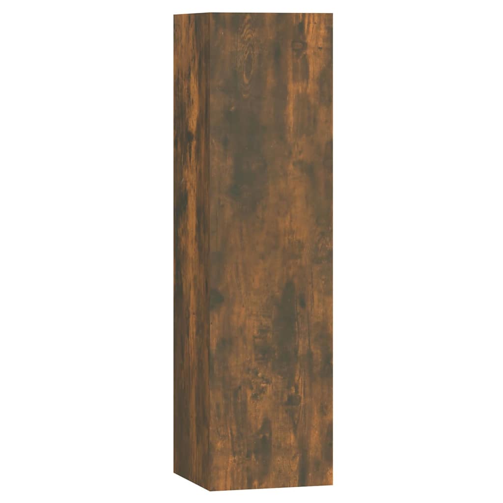 7 Piece TV Cabinet Set Smoked Oak Engineered Wood