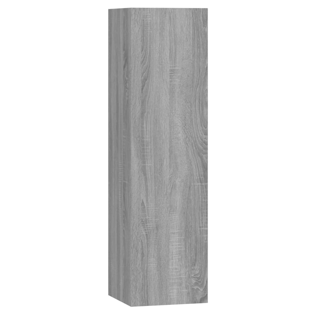 7 Piece TV Cabinet Set Grey Sonoma Engineered Wood