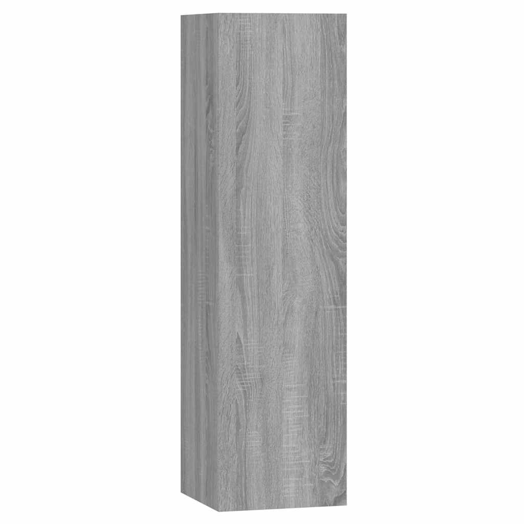 7 Piece TV Cabinet Set Grey Sonoma Engineered Wood