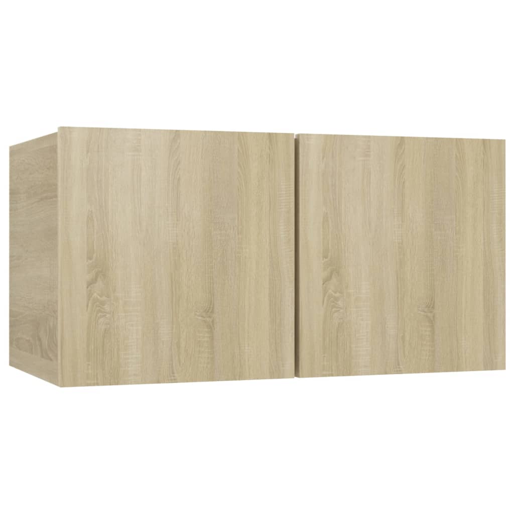 vidaXL Wall-mounted TV Cabinet Sonoma Oak Engineered Wood