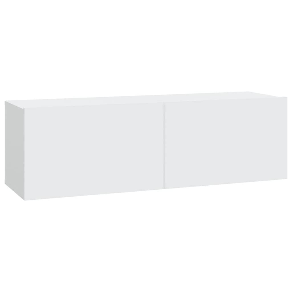 vidaXL Wall-mounted TV Cabinet White Engineered Wood