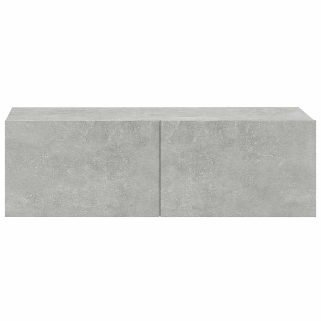 6 Piece TV Cabinet Set Concrete Grey Engineered Wood