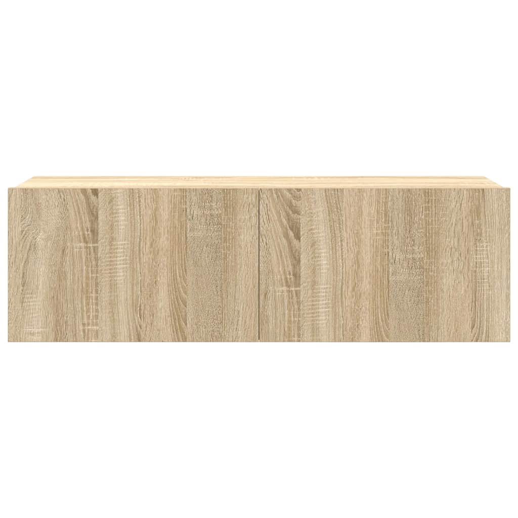4 Piece TV Cabinet Set Sonoma Oak Engineered Wood