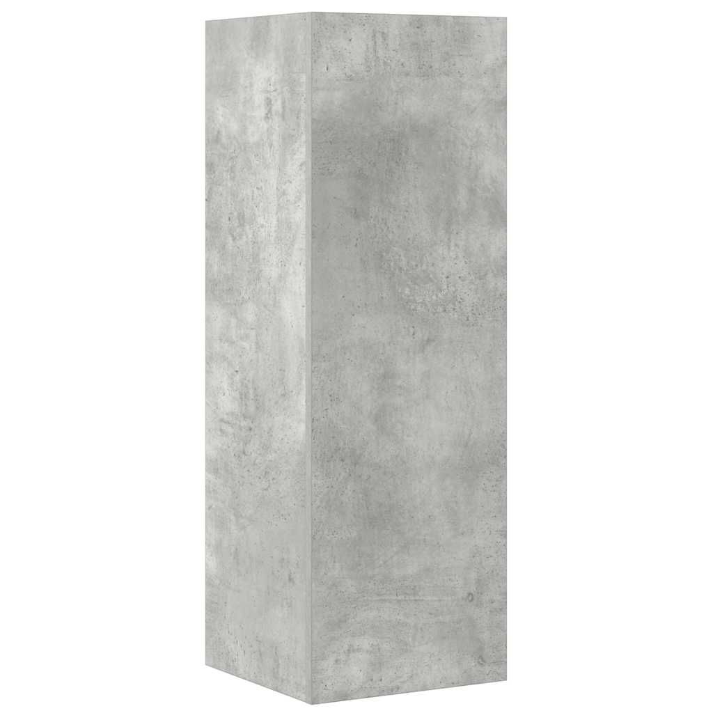 4 Piece TV Cabinet Set Concrete Grey Engineered Wood