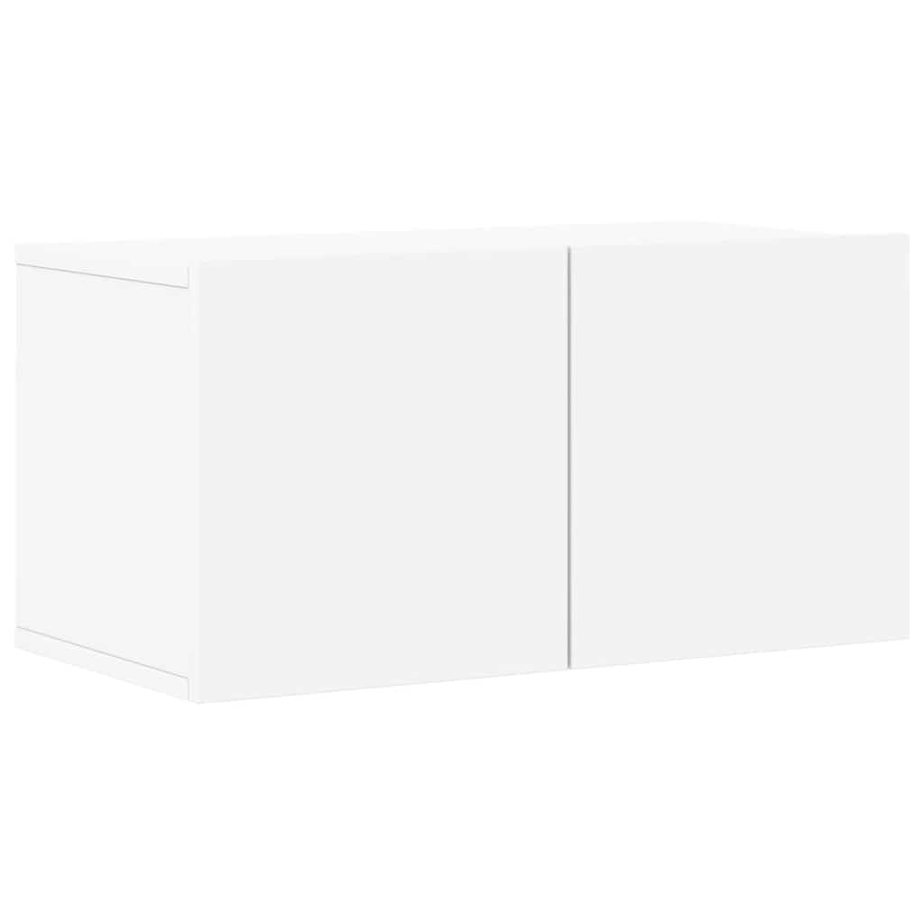 4 Piece TV Cabinet Set White Engineered Wood