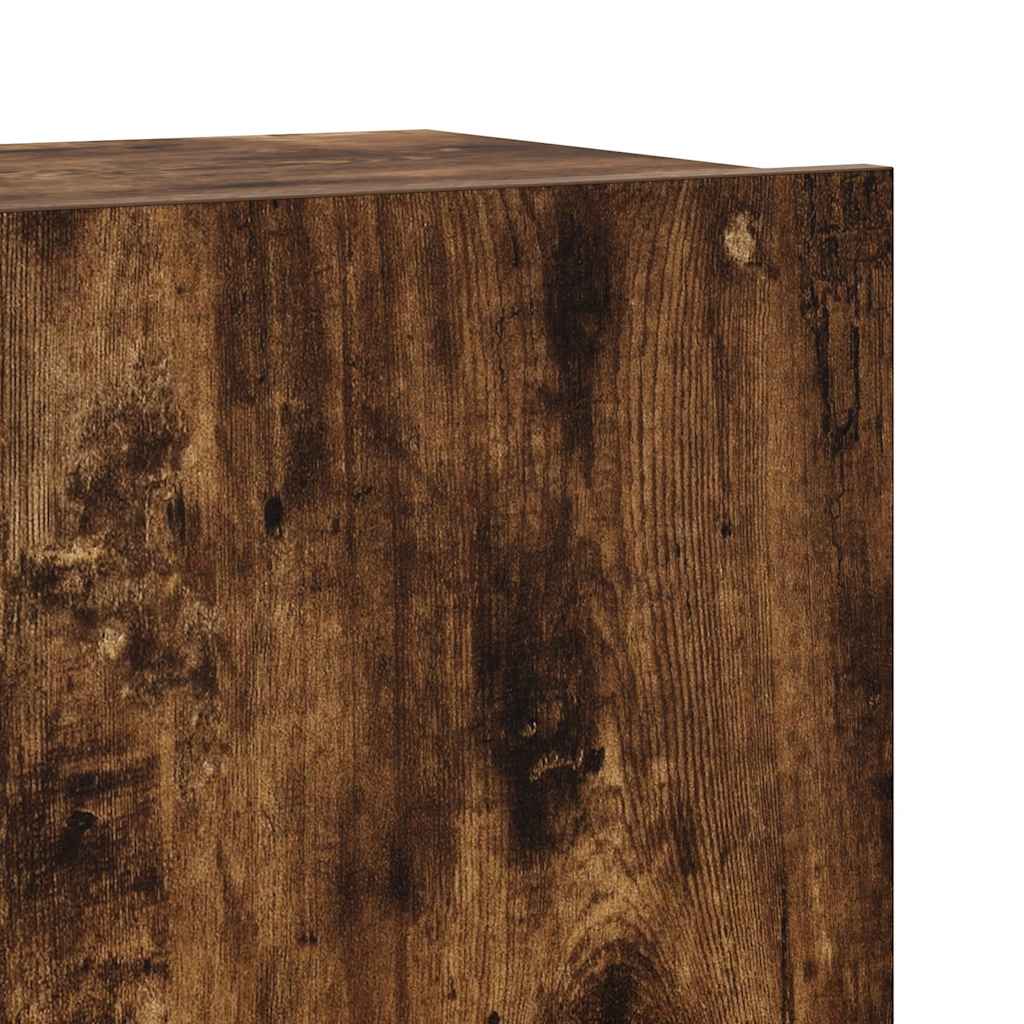 4 Piece TV Cabinet Set Smoked Oak Engineered Wood