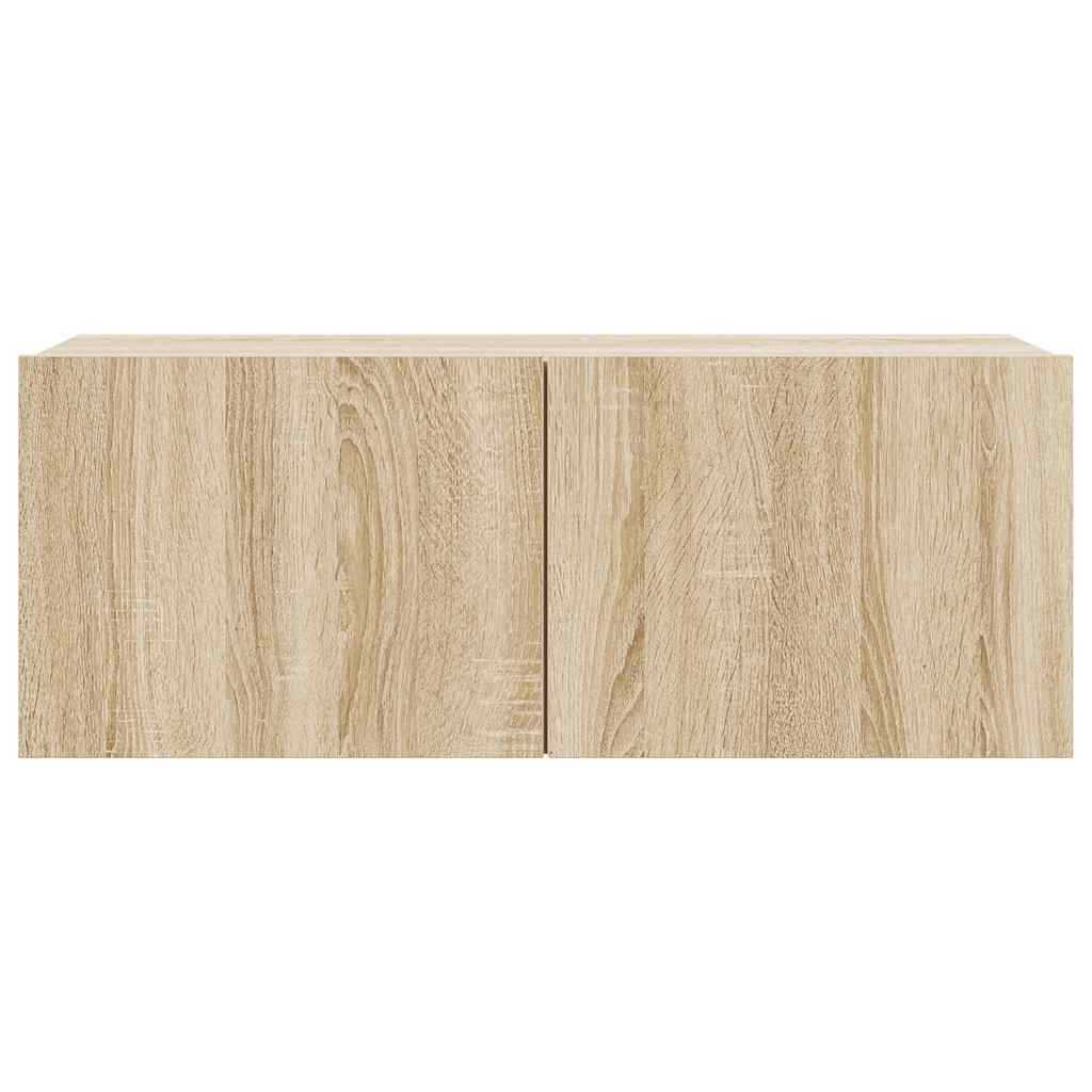 4 Piece TV Cabinet Set Sonoma Oak Engineered Wood