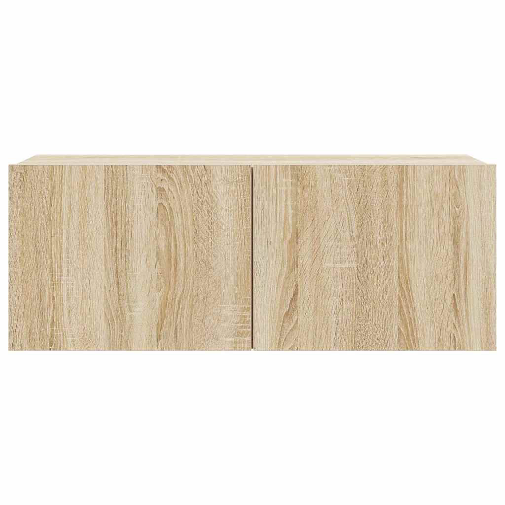4 Piece TV Cabinet Set Sonoma Oak Engineered Wood