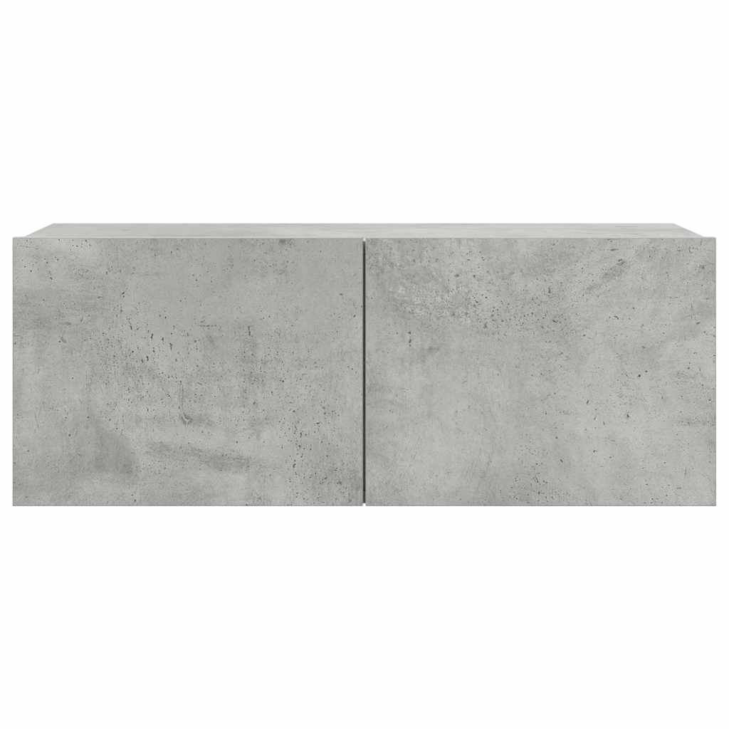 4 Piece TV Cabinet Set Concrete Grey Engineered Wood