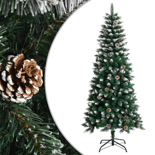 vidaXL Artificial Christmas Tree with Stand Green 150 cm PVC