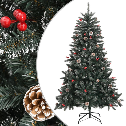 vidaXL Artificial Christmas Tree with Stand Green 120 cm PVC