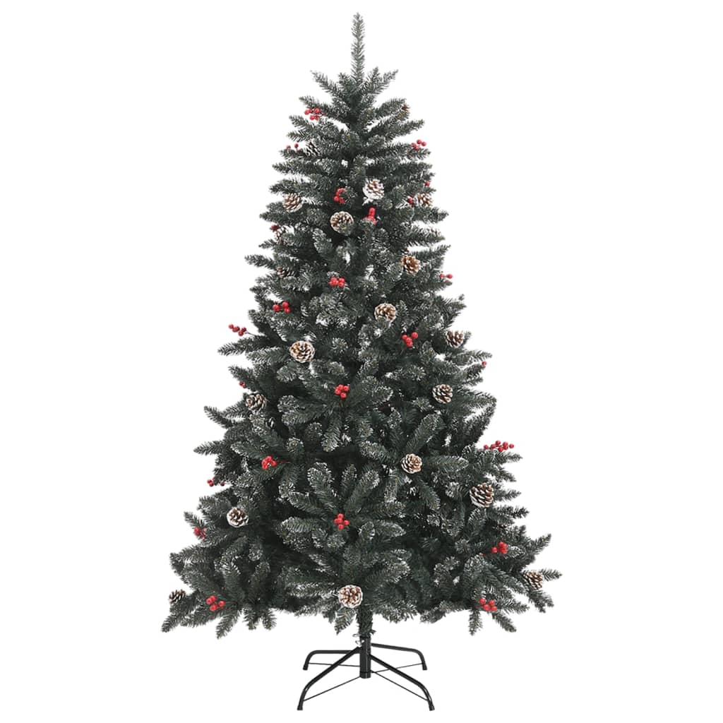 vidaXL Artificial Christmas Tree with Stand Green 120 cm PVC