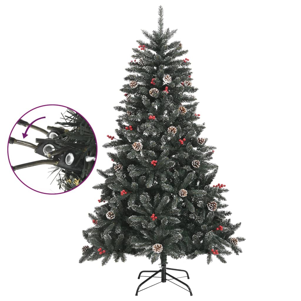 vidaXL Artificial Christmas Tree with Stand Green 120 cm PVC