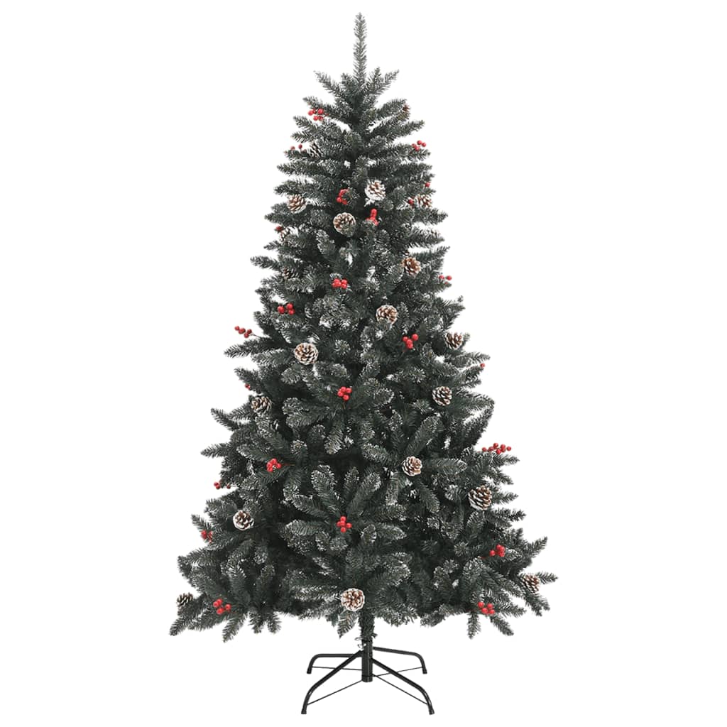 vidaXL Artificial Christmas Tree with Stand Green 150 cm PVC