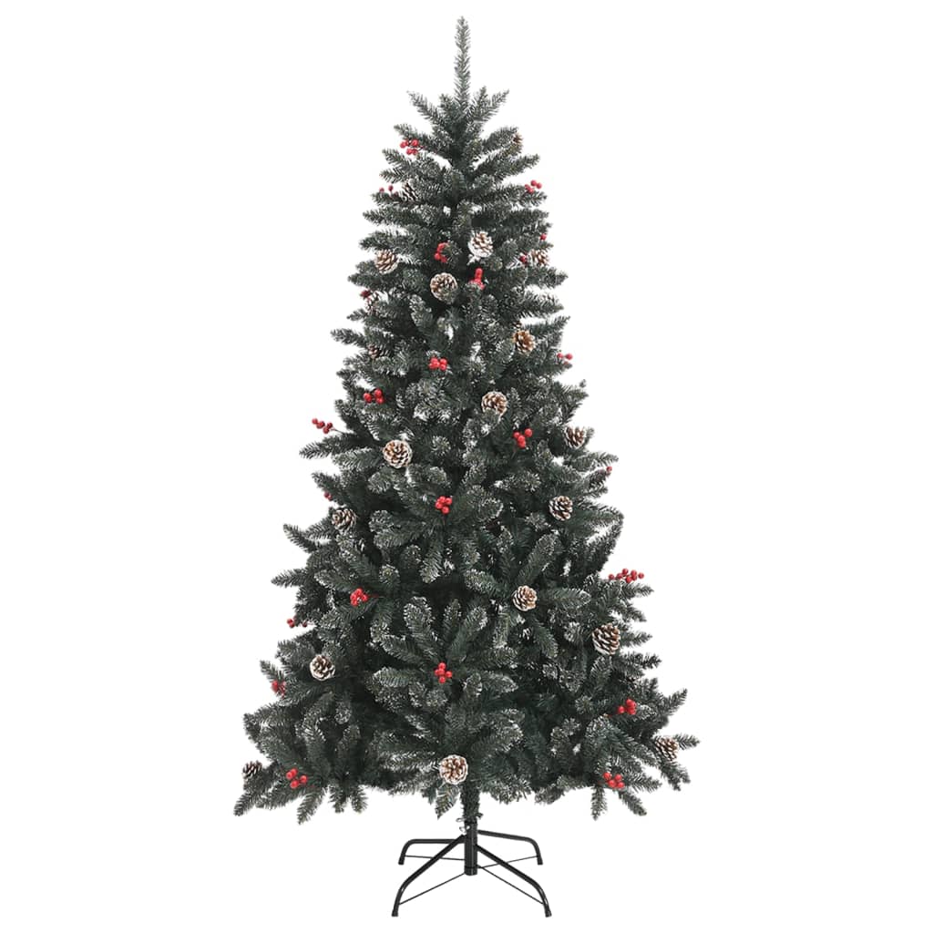 vidaXL Artificial Christmas Tree with Stand Green 180 cm PVC