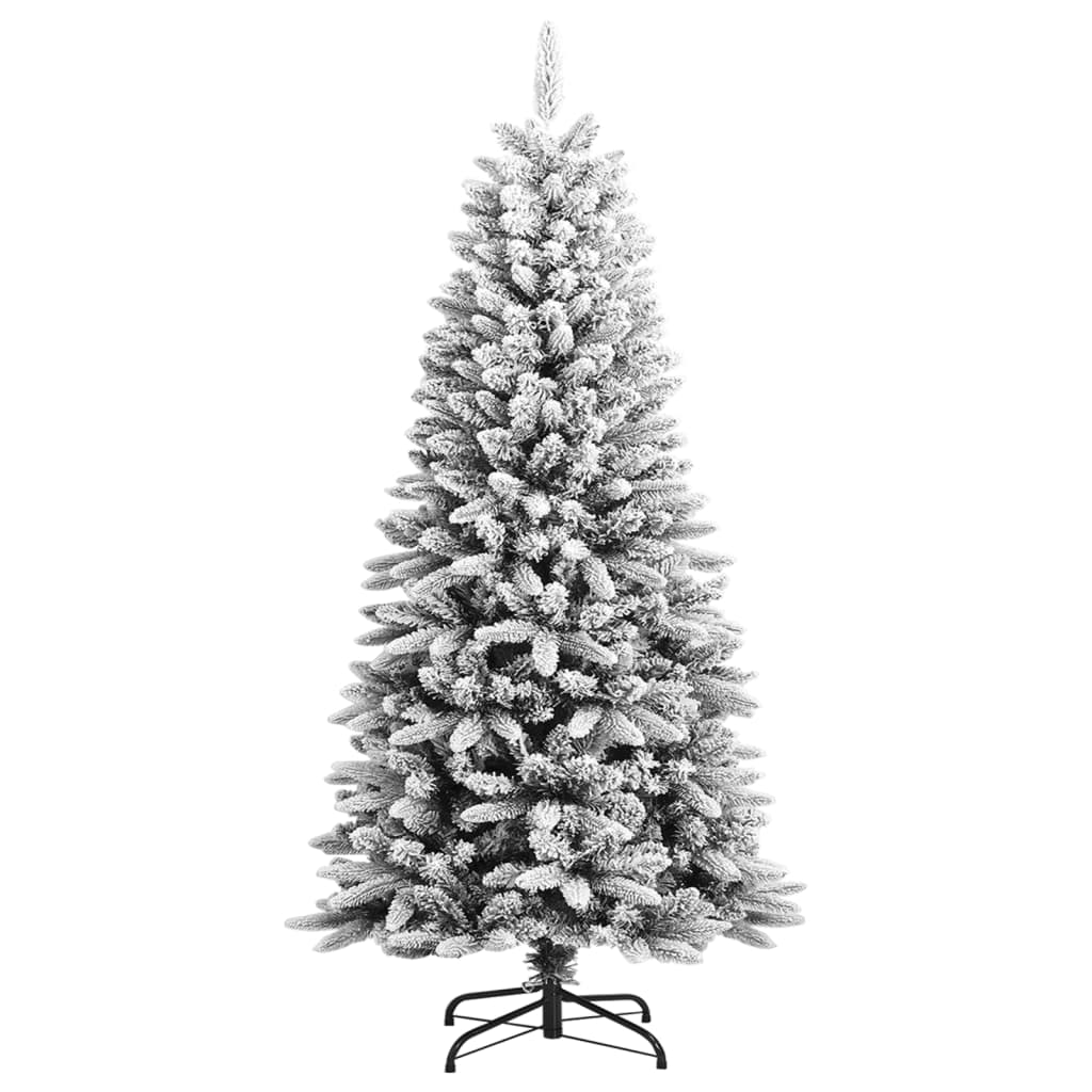 vidaXL Artificial Christmas Tree with Flocked Snow 120 cm PVC&PE