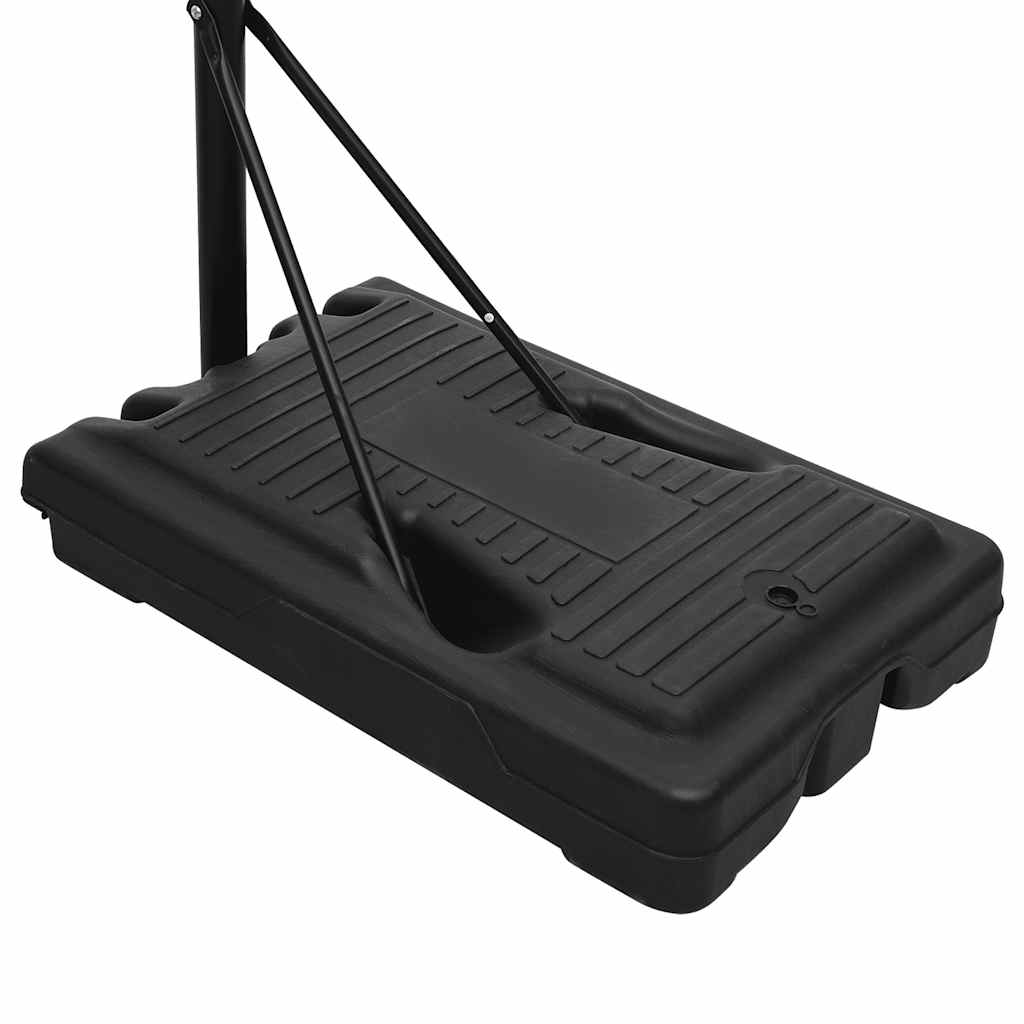 vidaXL Basketball Stand Black 237-307 cm Polyethene