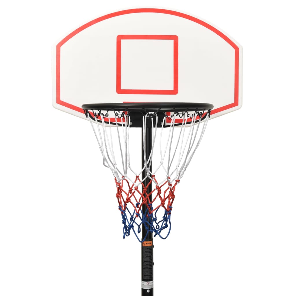 vidaXL Basketball Stand White 216-250 cm Polyethene