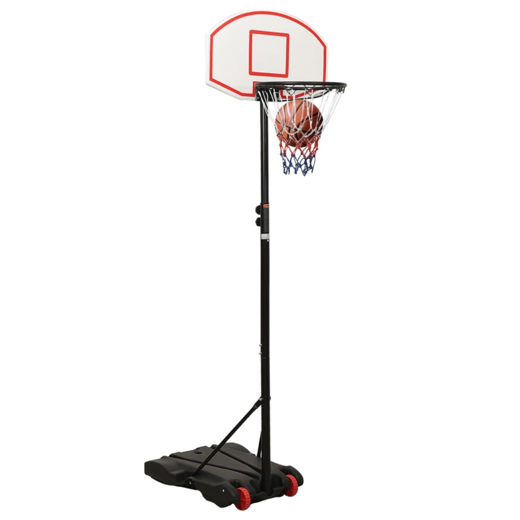 vidaXL Basketball Stand White 216-250 cm Polyethene