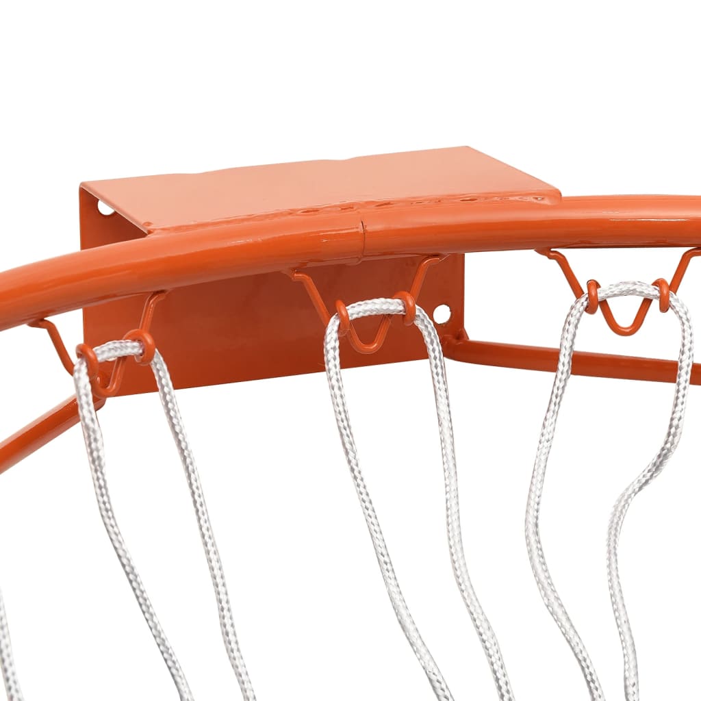 vidaXL Basketball Ring Orange 39 cm Steel