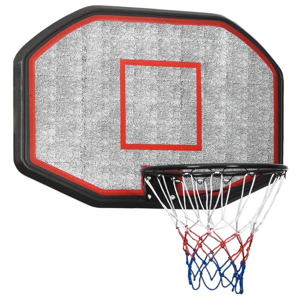 vidaXL Basketball Backboard Black 109x71x3 cm Polyethene