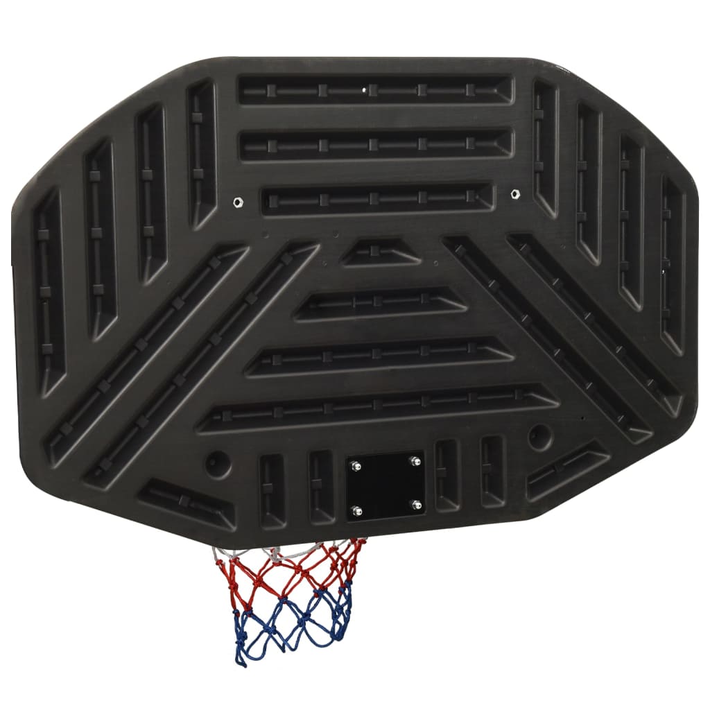 vidaXL Basketball Backboard Black 109x71x3 cm Polyethene